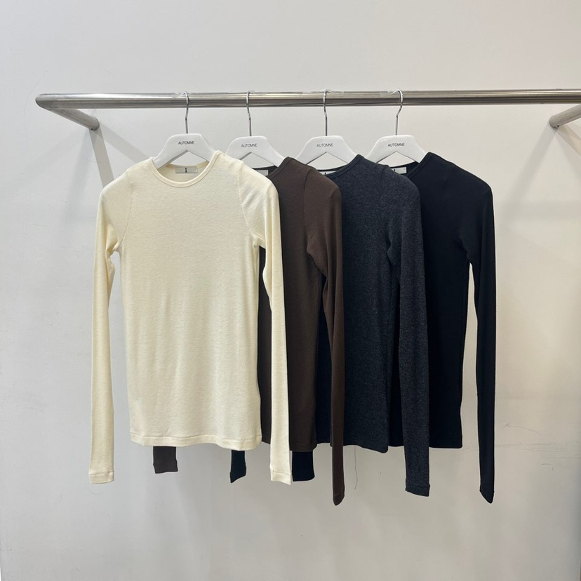 AUTOMNE/Hehr直郵韓國代購女裝新款熱賣職業時尚長袖T恤羊毛AMY GRACE長袖T恤