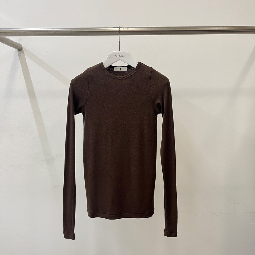 AUTOMNE/Hehr直郵韓國代購女裝新款熱賣職業時尚長袖T恤羊毛AMY GRACE長袖T恤圖色2