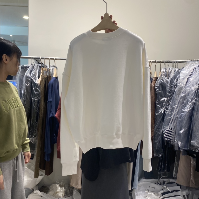 LOWBURN韓國直郵女裝新品人氣真品休閑24秋冬熱賣衛衣刺繡LOWBURN衛衣