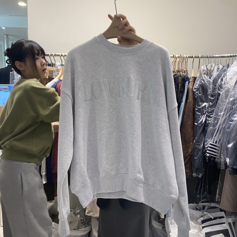 LOWBURN韓國直郵女裝新品人氣真品休閑24秋冬熱賣衛衣刺繡LOWBURN衛衣圖色5