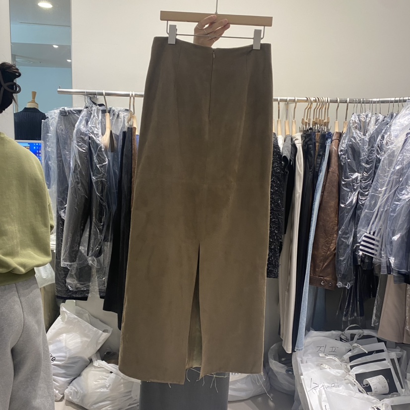 LOWBURN直郵韓國代購女裝新品推薦休閑24秋冬熱賣人氣長裙LOWBURN長裙