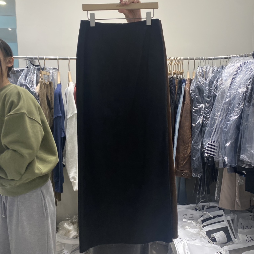 LOWBURN直郵韓國代購女裝新品推薦休閑24秋冬熱賣人氣長裙LOWBURN長裙圖色2