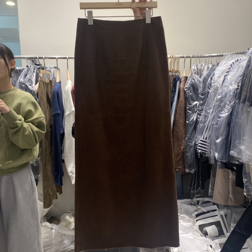 LOWBURN直郵韓國代購女裝新品推薦休閑24秋冬熱賣人氣長裙LOWBURN長裙圖色3