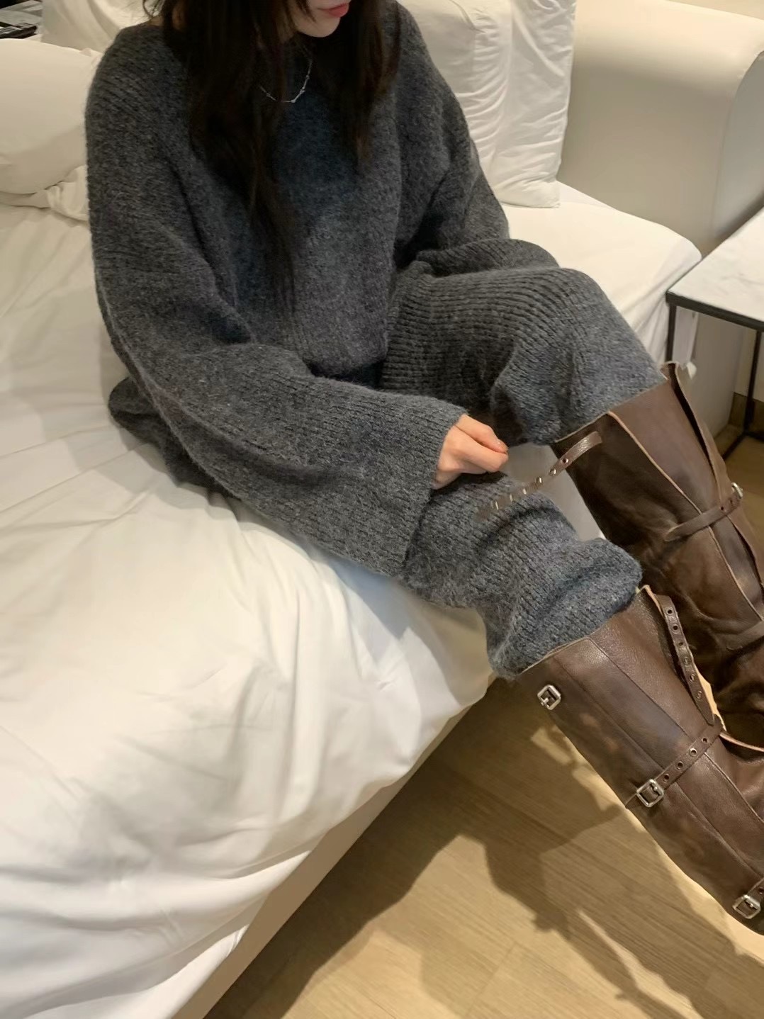 ONDA韓國直郵東大門實拍女裝新品人氣推薦休閑熱賣職業休閑褲ONDA休閑褲