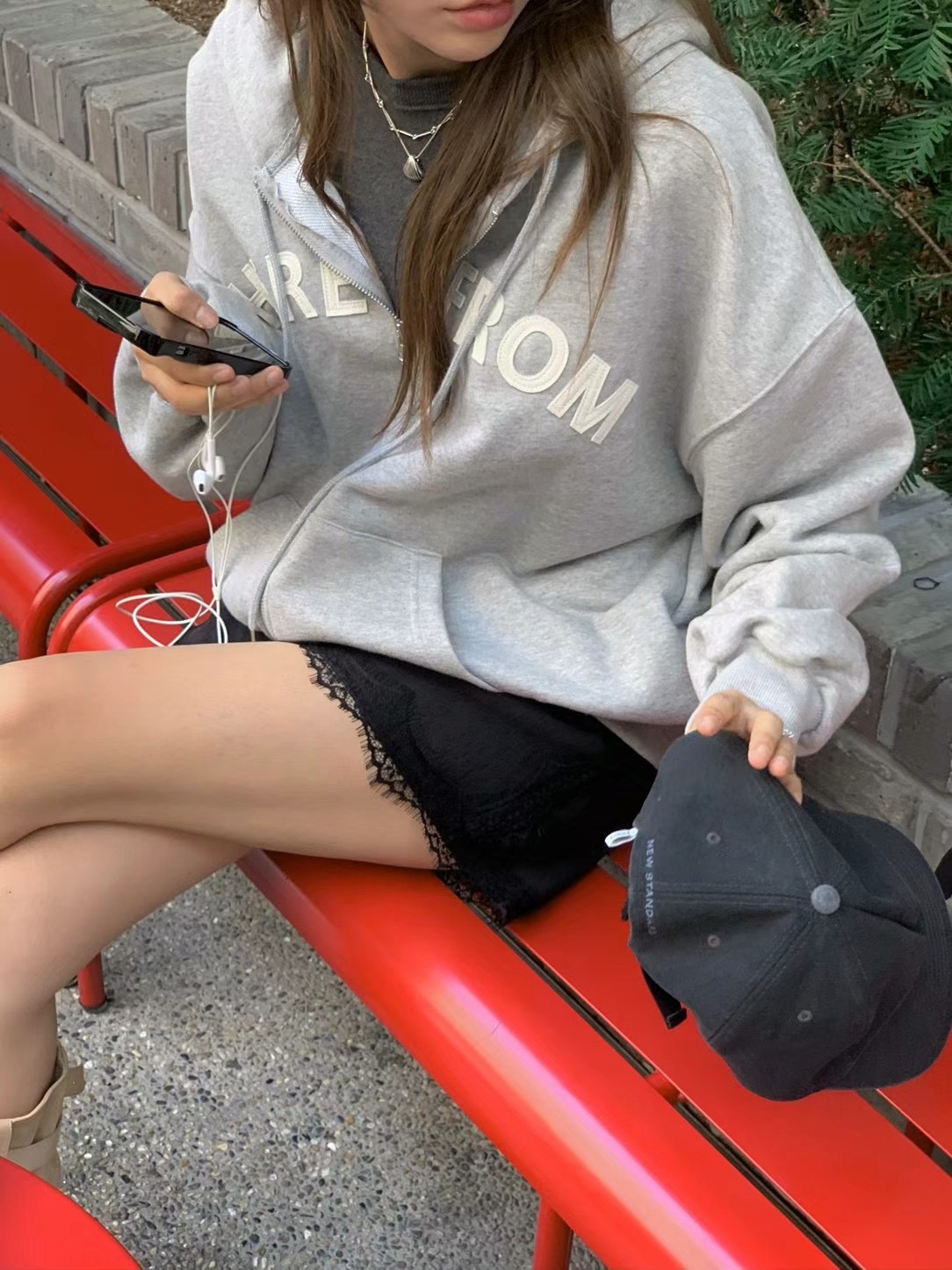 ONDA韓國直郵東大門實拍女裝新款休閑時尚人氣熱賣24秋冬衛衣ONDA衛衣