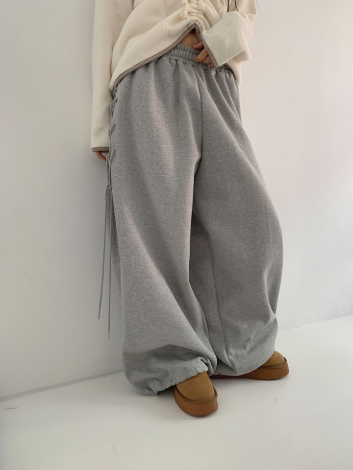 4LEAF直郵韓國代購女裝新品24秋冬時尚熱賣真品休閑褲拉絲4LEAF休閑褲