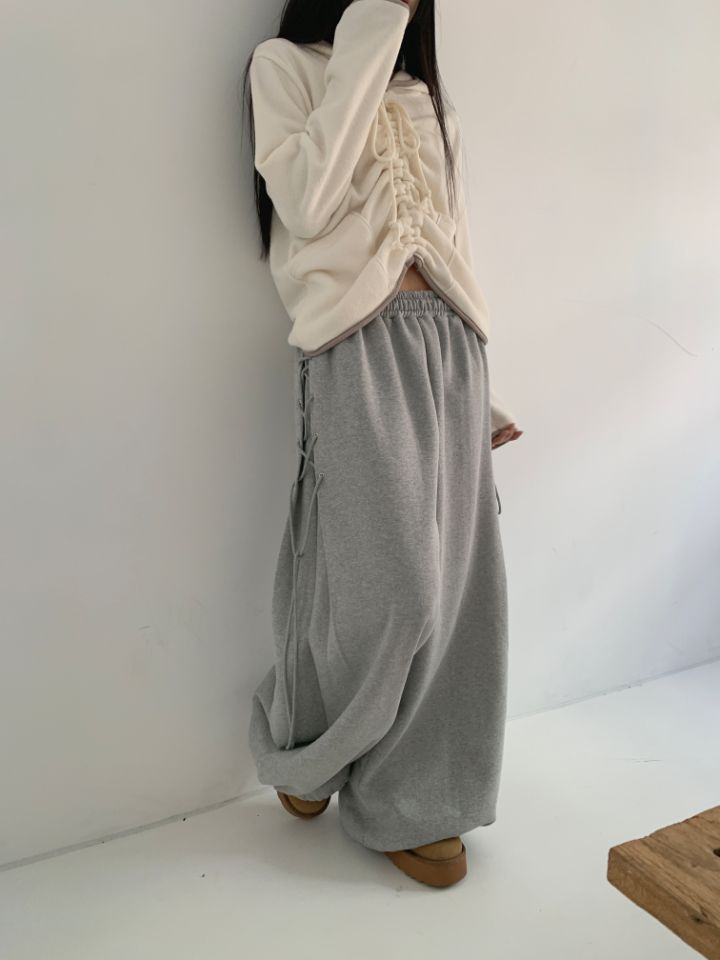 4LEAF直郵韓國代購女裝新品24秋冬時尚熱賣真品休閑褲拉絲4LEAF休閑褲