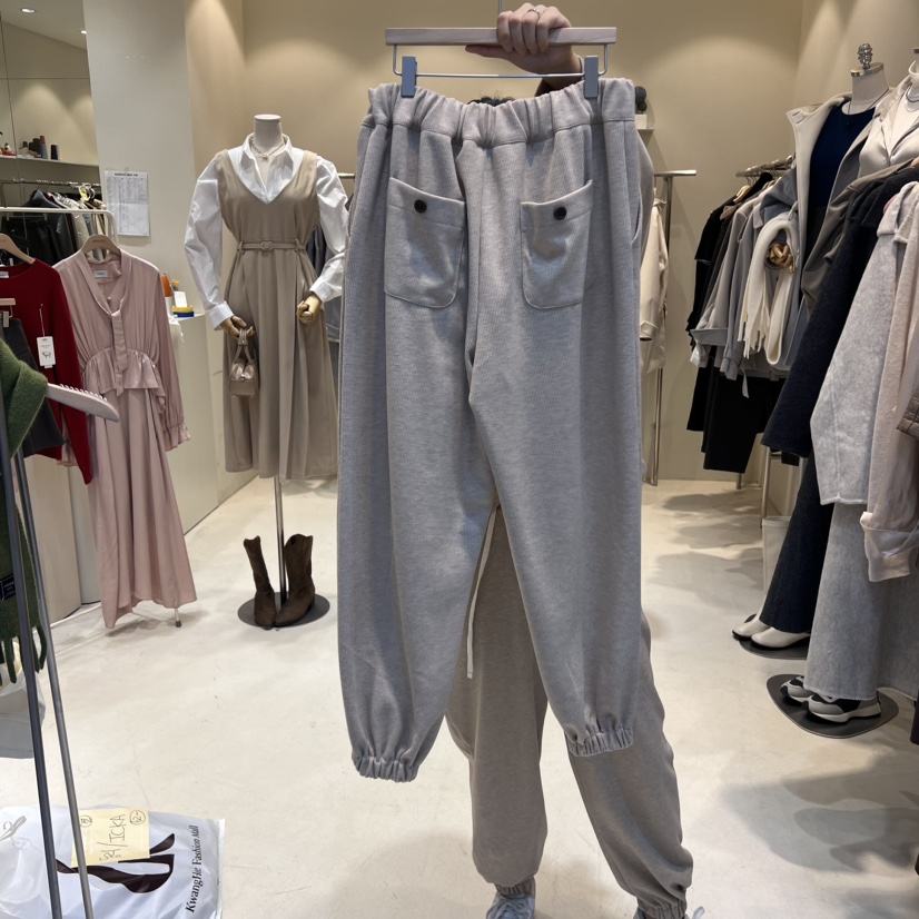HANNA21韓國直郵東大門代購女裝新品真品熱賣休閑褲奶油色HANNA21休閑褲