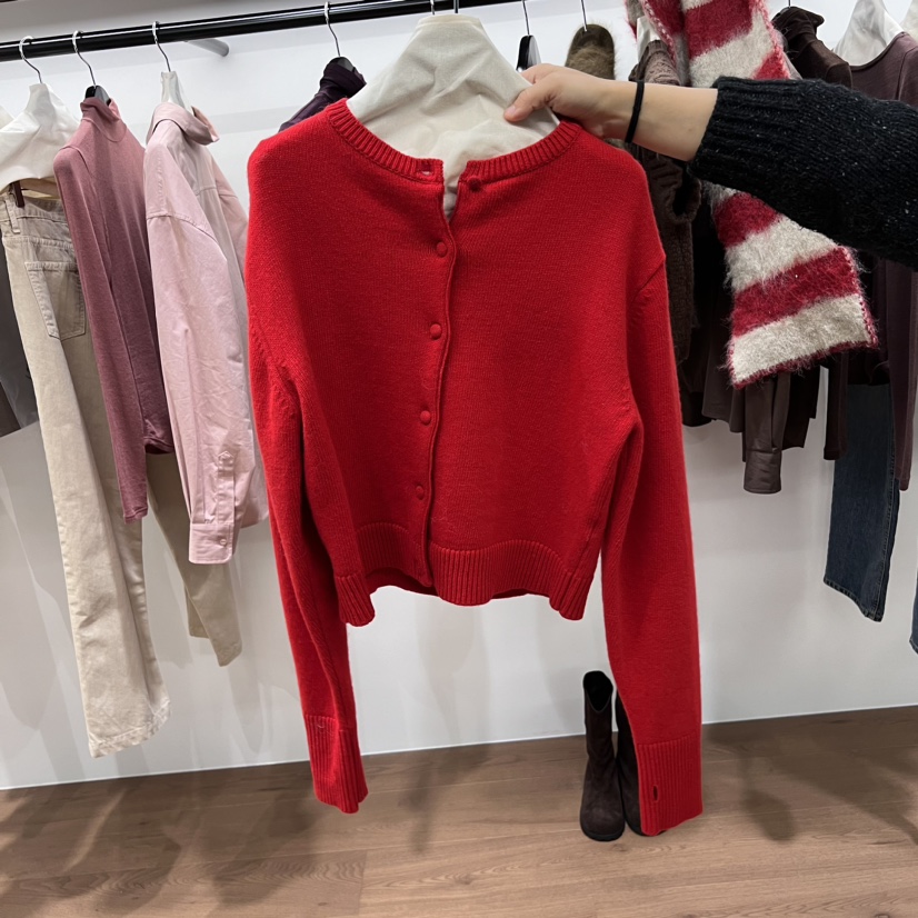 neu adult韓國直郵女裝新品休閑24秋冬推薦職業針織衫開衫NEU ADULT針織衫圖色3