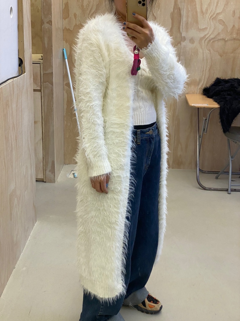 BLACK BIJOU韓國直郵東大門實拍女裝新款24秋冬長款風衣開衫BLACK BIJOU長款風衣