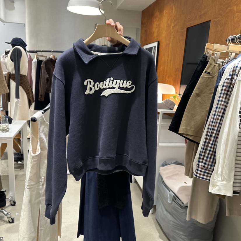 But ton/BOUTIQUE SEOUL-P直郵韓國代購女裝新款休閑衛衣刺繡But ton/BOUTIQUE SEOUL衛衣圖色2