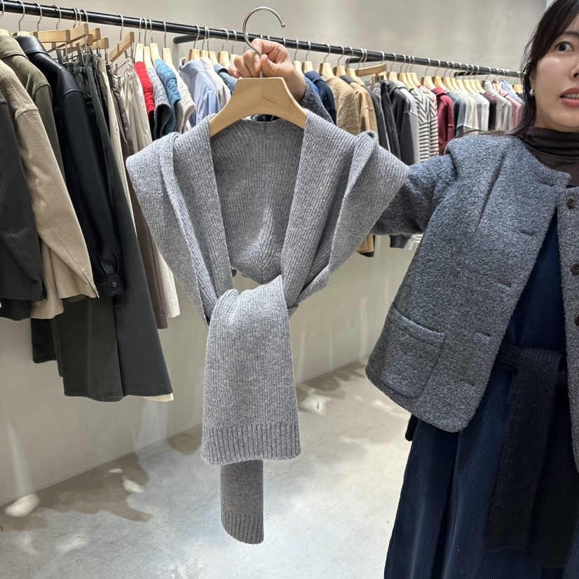 But ton/BOUTIQUE SEOUL-P韓國直郵女裝新款職業圍巾披肩But ton/BOUTIQUE SEOUL圍巾/披肩