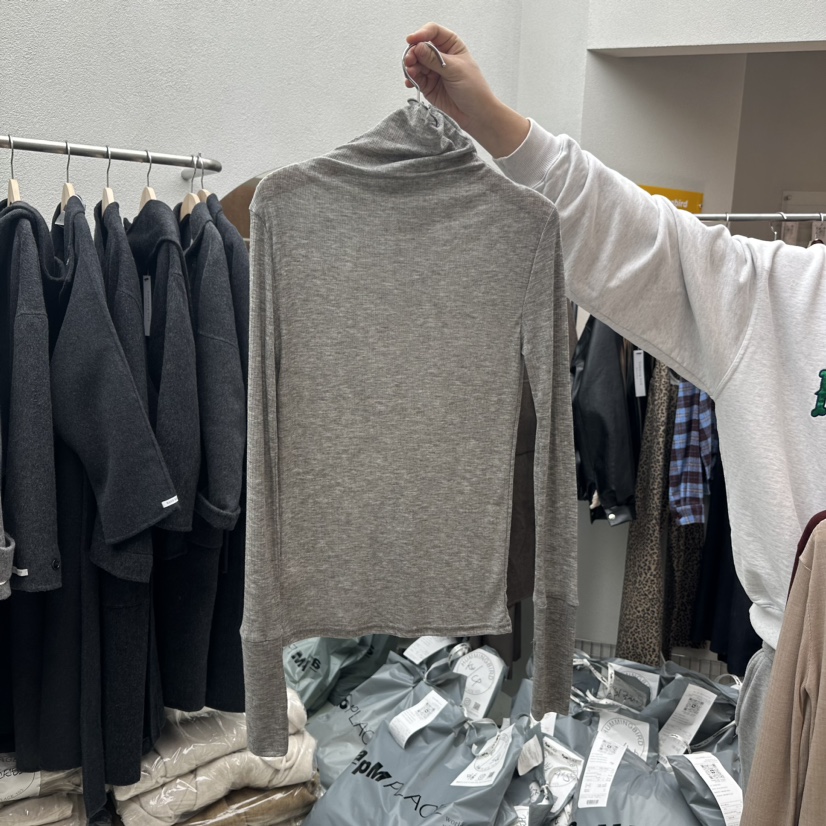 humming bird韓國直郵東大門代購女裝新品24秋冬長袖T恤HUMMING BIRD長袖T恤圖色2