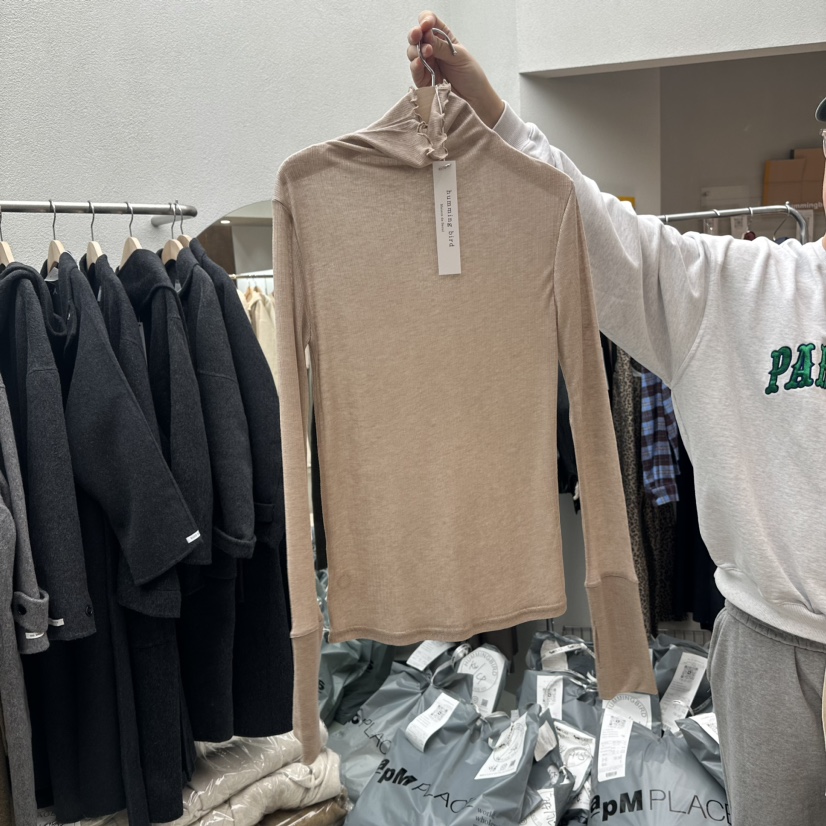 humming bird韓國直郵東大門代購女裝新品24秋冬長袖T恤HUMMING BIRD長袖T恤圖色3
