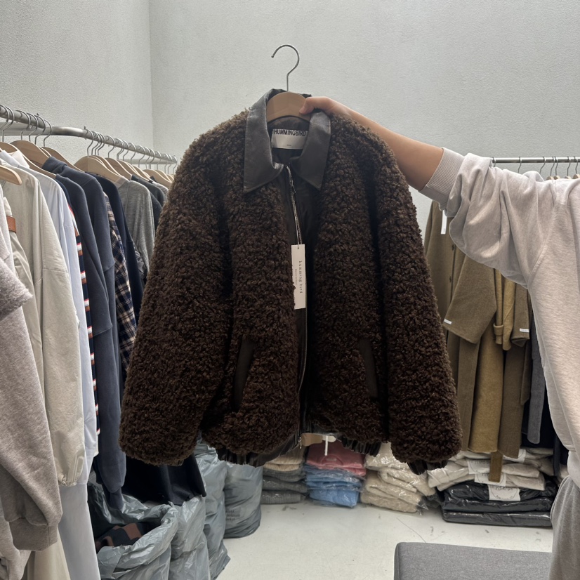 humming bird韓國直郵東大門實拍女裝新款真品職業短款棉服HUMMING BIRD短款棉服圖色2