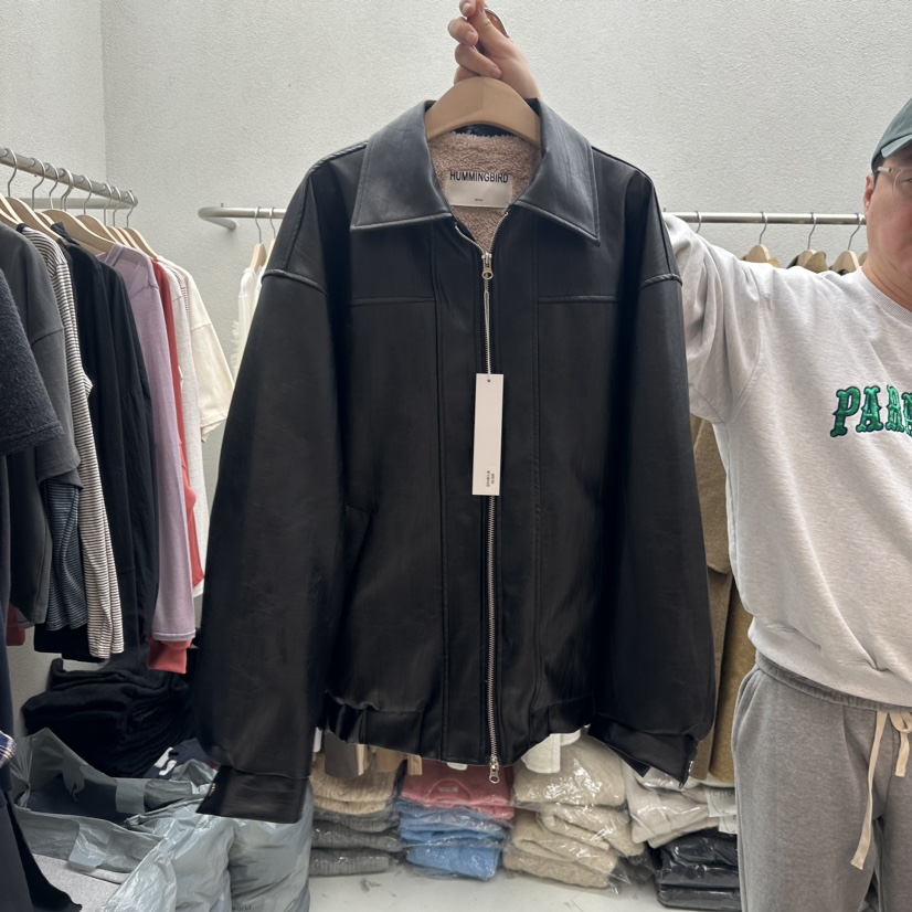 humming bird直郵韓國代購女裝新品時尚熱賣真品休閑夾克皮革HUMMING BIRD夾克圖色2