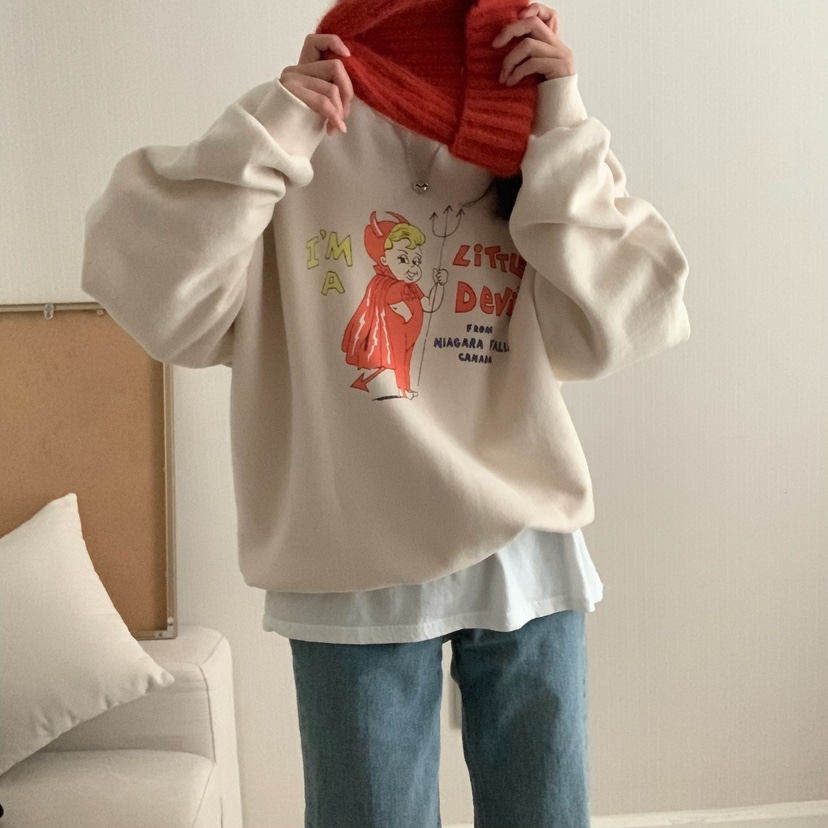 MIPPUDA直郵韓國代購女裝新款熱賣時尚休閑職業人氣衛衣羊毛MIPPUDA衛衣