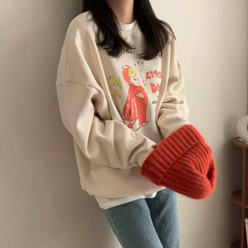 MIPPUDA直郵韓國代購女裝新款熱賣時尚休閑職業人氣衛衣羊毛MIPPUDA衛衣