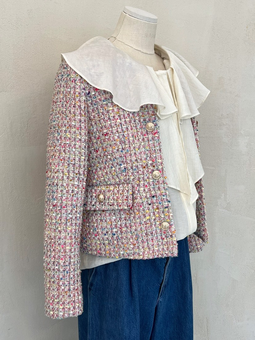 LAUNDRY直郵韓國代購女裝新款推薦時尚休閑人氣職業夾克花呢LAUNDRY夾克