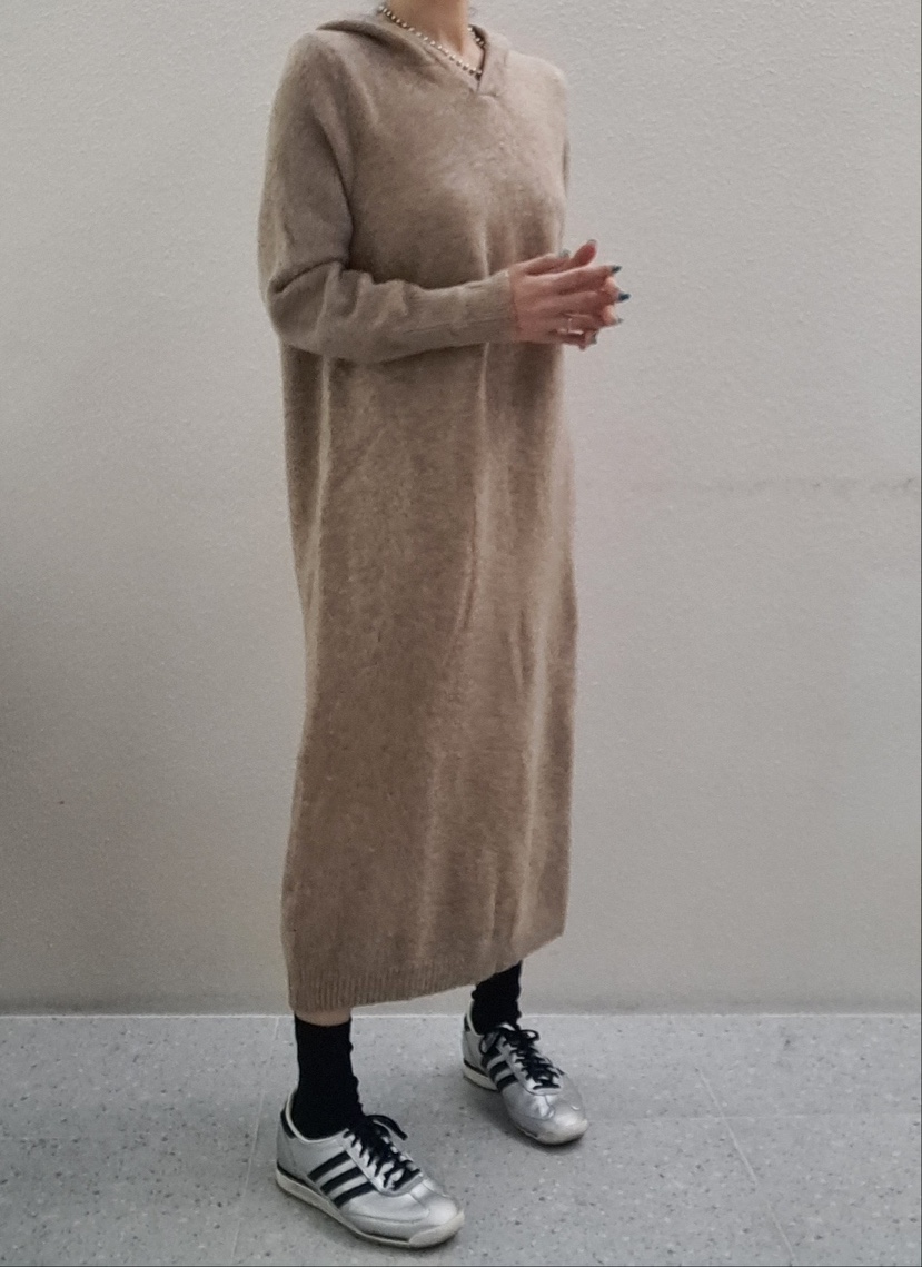 NEOUL/ahin雙領標簽韓國直郵東大門實拍女裝新品職業連衣裙兜帽NEOUL/ahin雙領標簽連衣裙