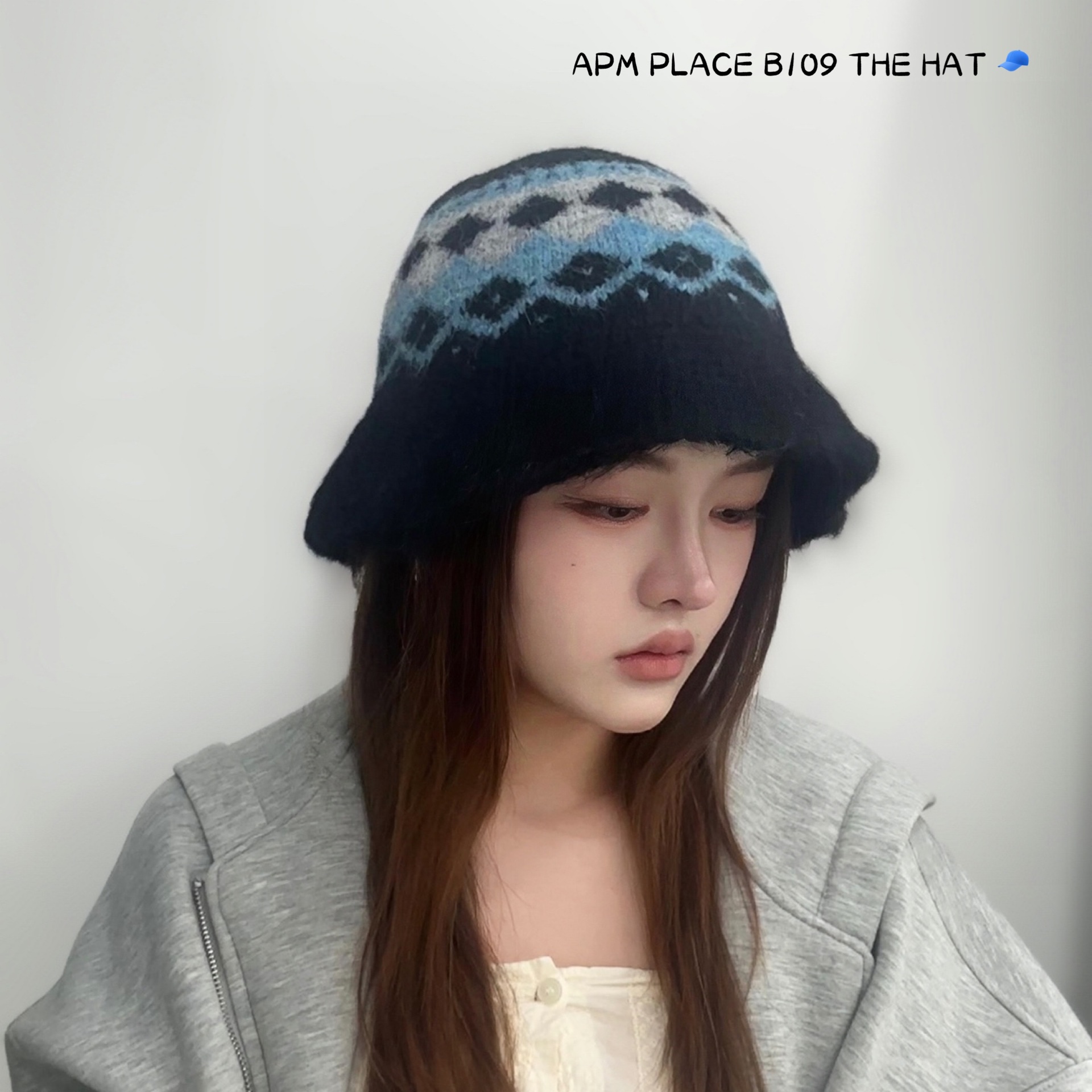 THE HAT直郵韓國代購女裝新款推薦時尚真品職業熱賣帽子格紋THE HAT帽子圖色2