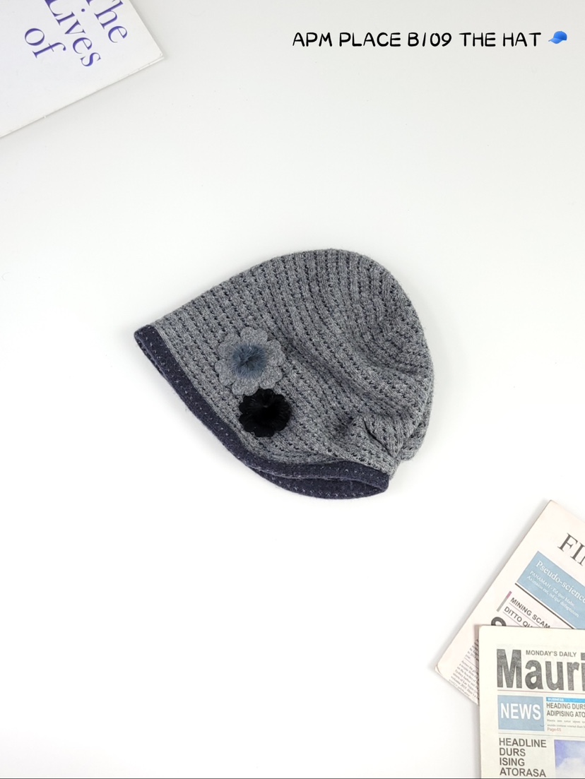 THE HAT韓國直郵東大門代購女裝新品24秋冬熱賣帽子褶皺THE HAT帽子