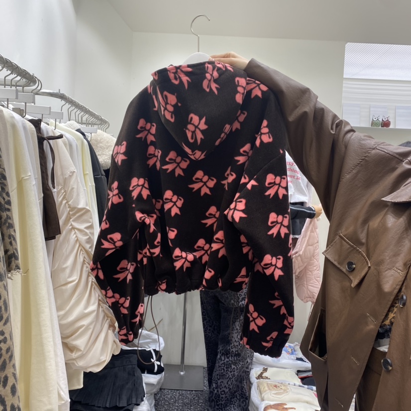 VINTAGE888/TRIPLE EIGHT韓國直郵東大門代購女裝新品24秋冬夾克抓絨連帽VINTAGE888/TRIPLE EIGHT夾克