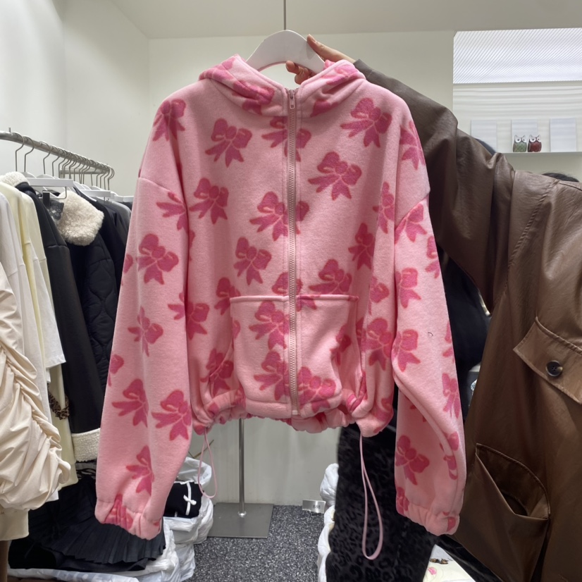 VINTAGE888/TRIPLE EIGHT韓國直郵東大門代購女裝新品24秋冬夾克抓絨連帽VINTAGE888/TRIPLE EIGHT夾克圖色2