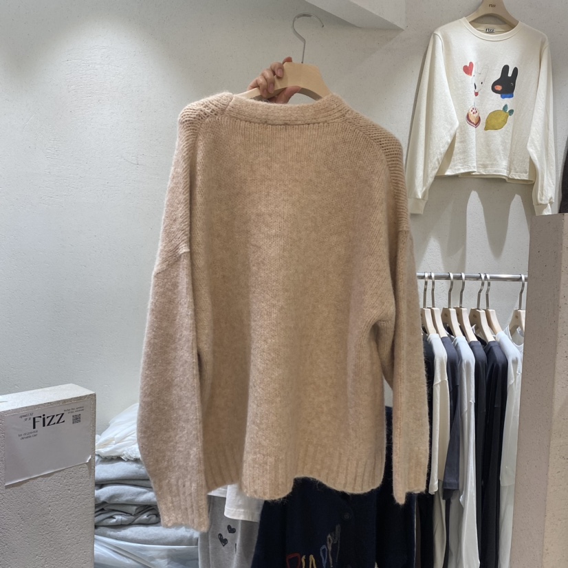FIZZ韓國直郵女裝新款熱賣24秋冬休閑職業真品人氣推薦毛衣FIZZ毛衣