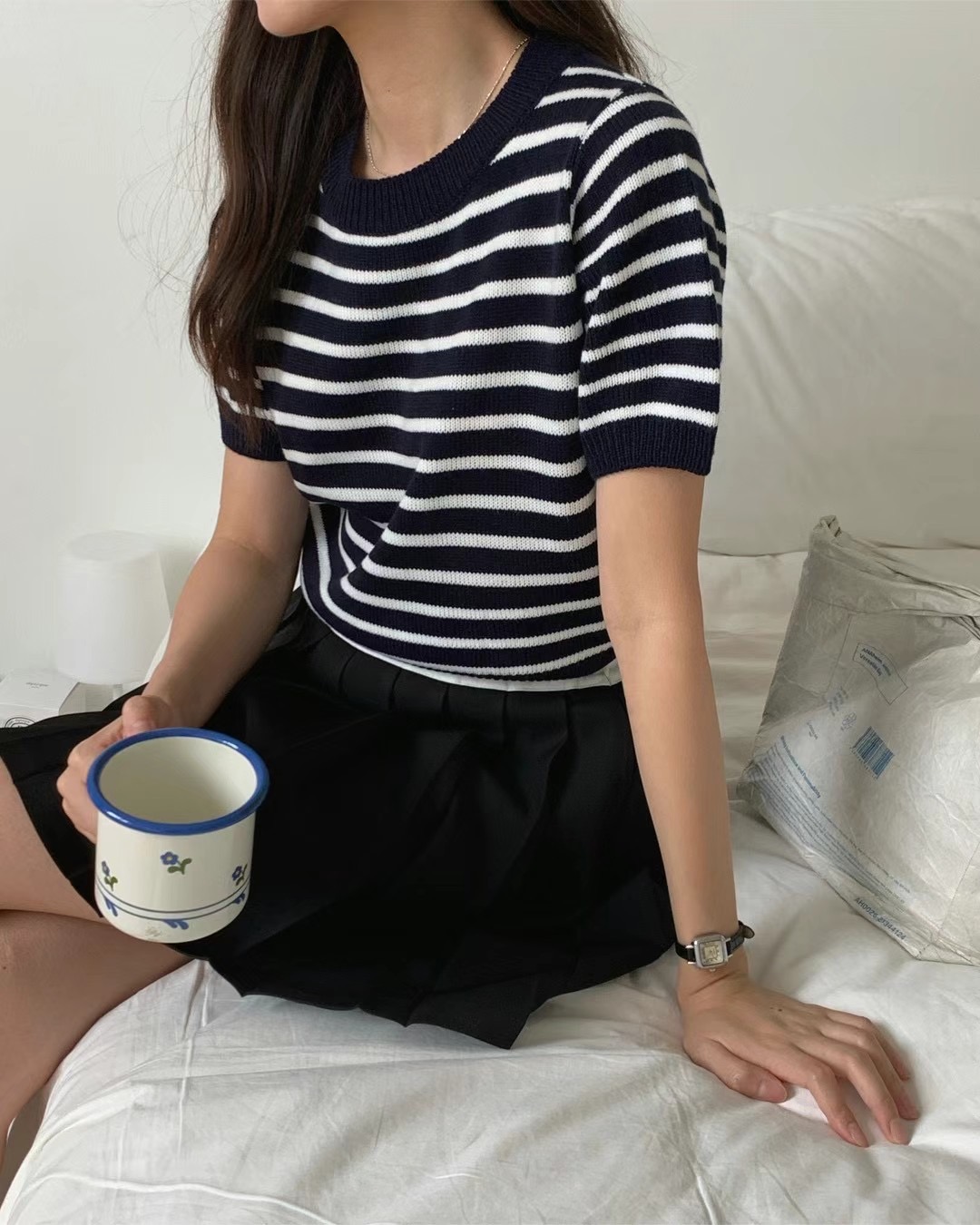 JUNO韓國直郵女裝新品職業24秋冬人氣休閑推薦熱賣時尚T恤JUNOT恤圖色3