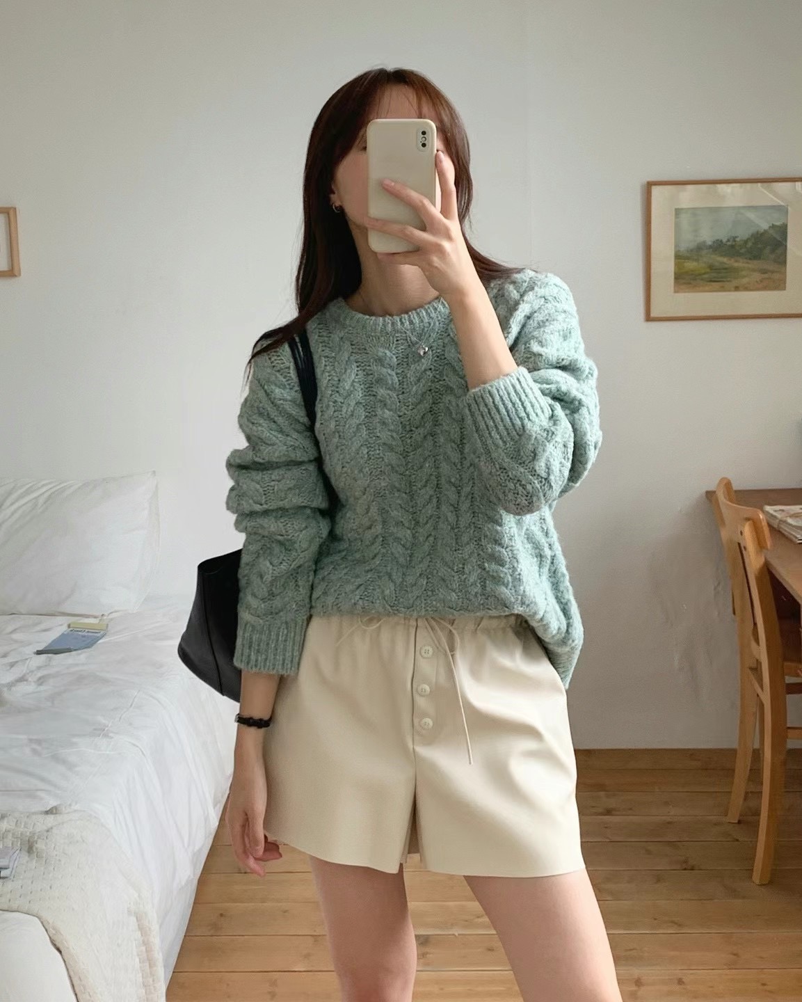 JUNO韓國直郵東大門實拍女裝新款推薦24秋冬人氣熱賣短褲JUNO短褲