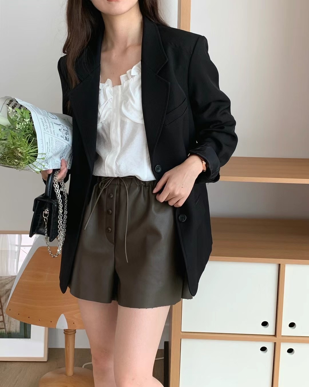 JUNO韓國直郵東大門實拍女裝新款推薦24秋冬人氣熱賣短褲JUNO短褲