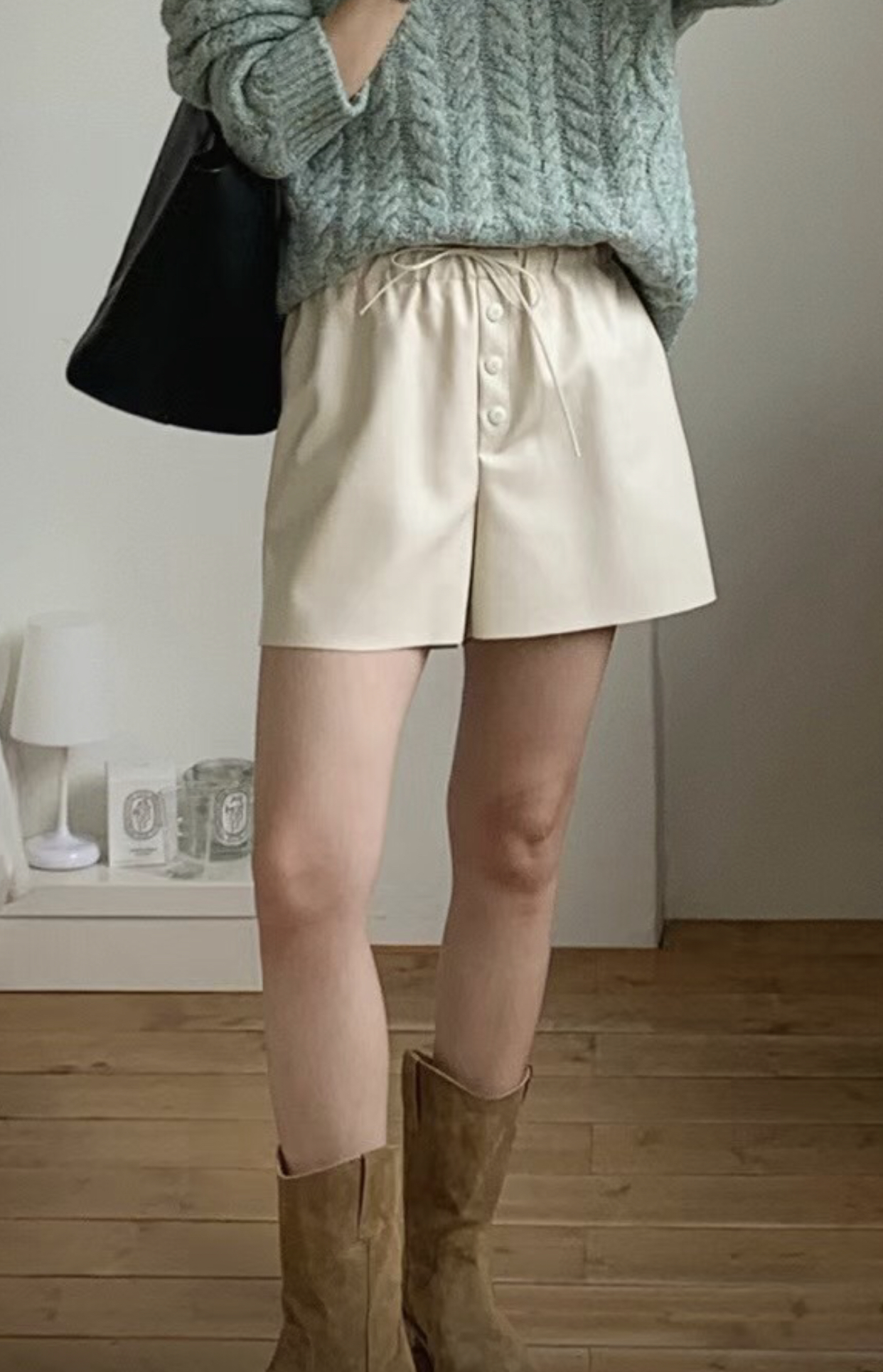 JUNO韓國直郵東大門實拍女裝新款推薦24秋冬人氣熱賣短褲JUNO短褲圖色1