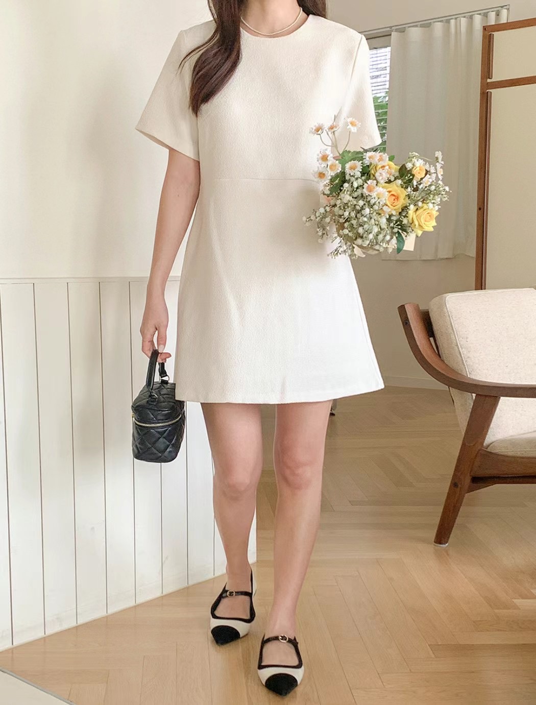 JUNO韓國直郵女裝新品休閑真品推薦24秋冬職業人氣連衣裙JUNO連衣裙圖色1