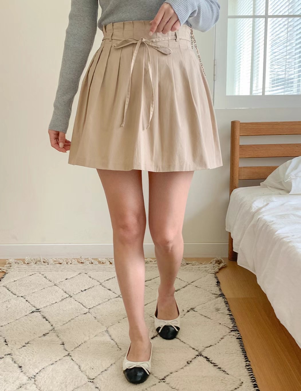 JUNO直郵韓國代購女裝新款熱賣人氣真品職業推薦24秋冬短裙JUNO短裙圖色1