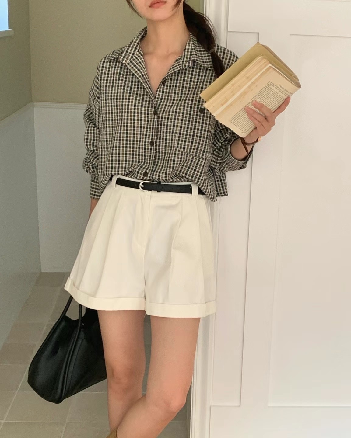 JUNO韓國直郵東大門代購女裝新款時尚熱賣休閑職業襯衫蕾絲衫JUNO襯衫/蕾絲衫