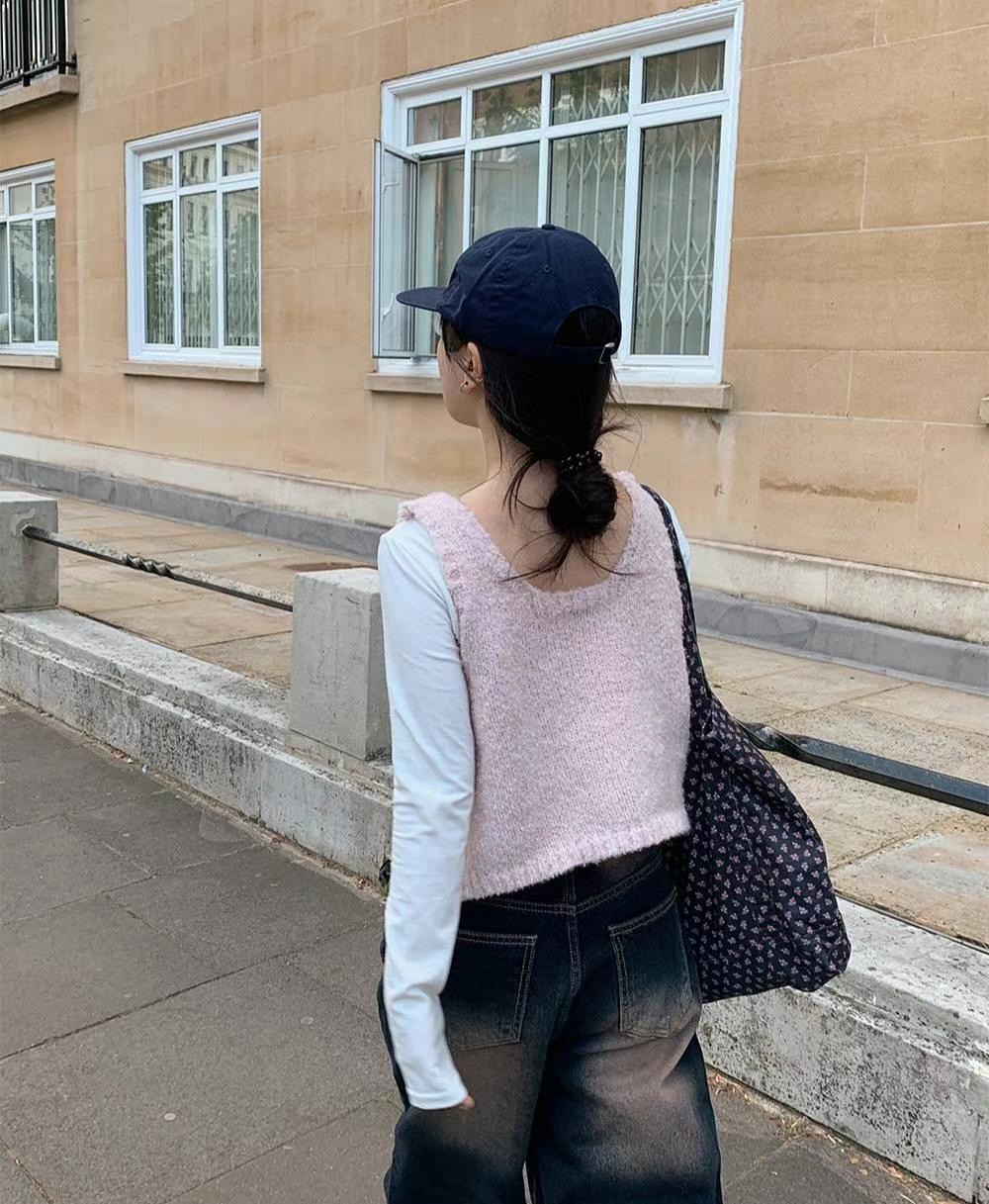 GAMGAK直郵韓國代購女裝新品人氣時尚24秋冬吊帶背心不含內搭GAMGAK吊帶/背心