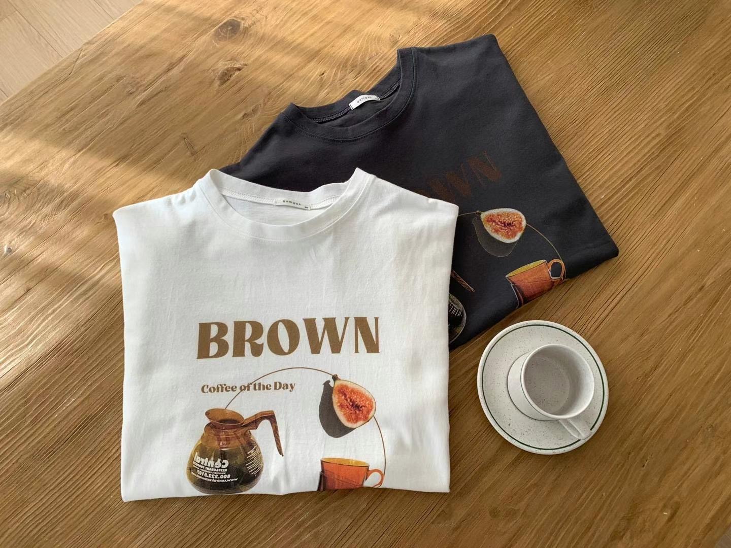 GAMGAK韓國直郵東大門實拍女裝新品人氣24秋冬時尚推薦T恤GAMGAKT恤