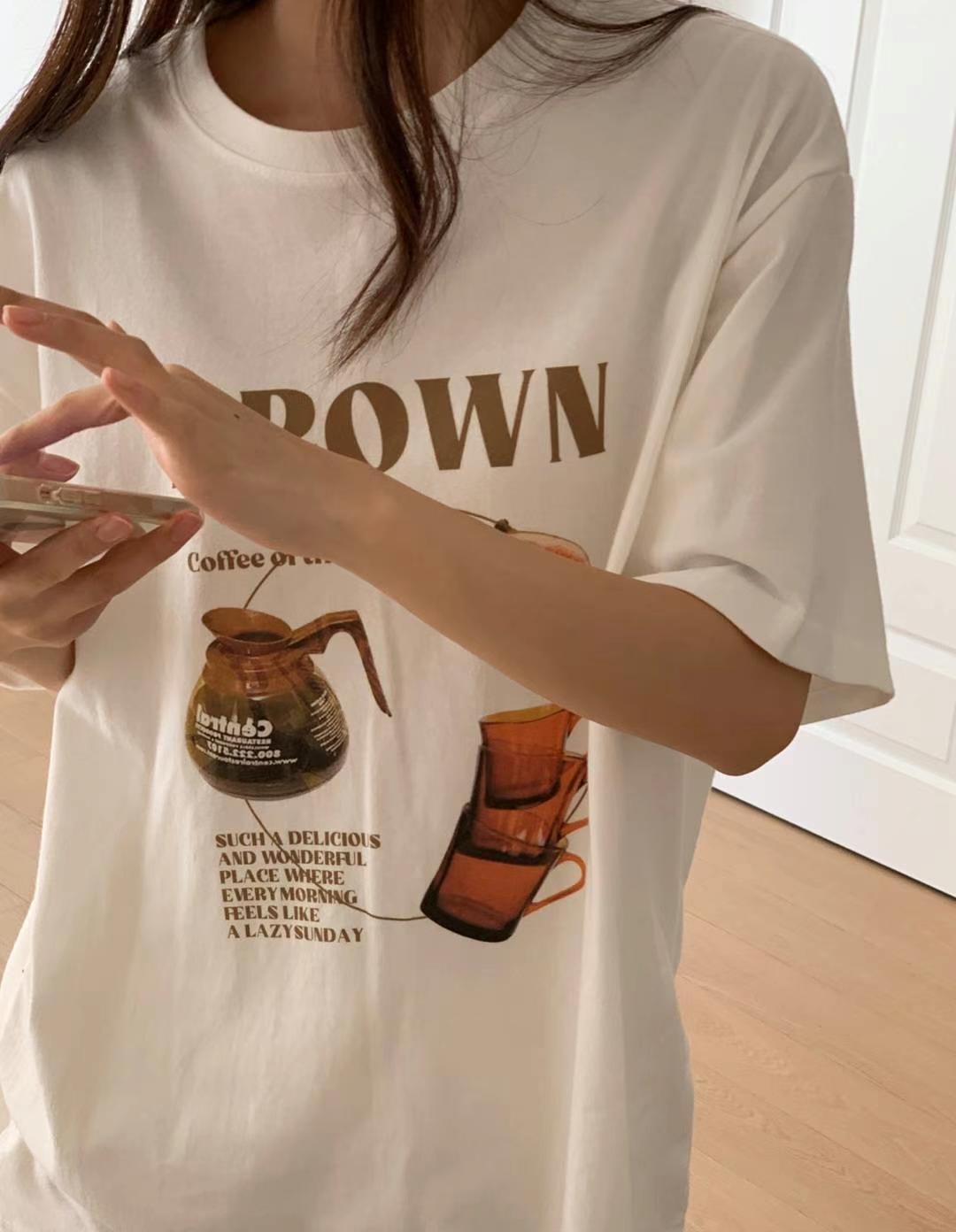 GAMGAK韓國直郵東大門實拍女裝新品人氣24秋冬時尚推薦T恤GAMGAKT恤