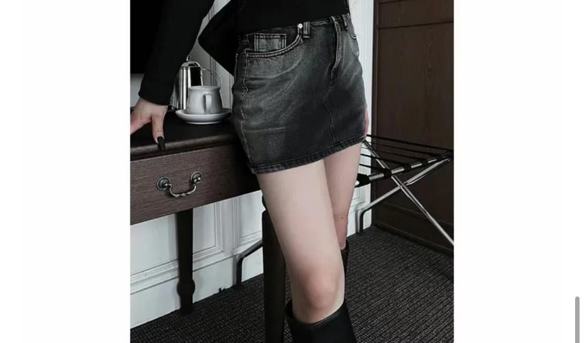 1one.chaser直郵韓國代購女裝新品24秋冬職業時尚熱賣短裙1one.chaser短裙