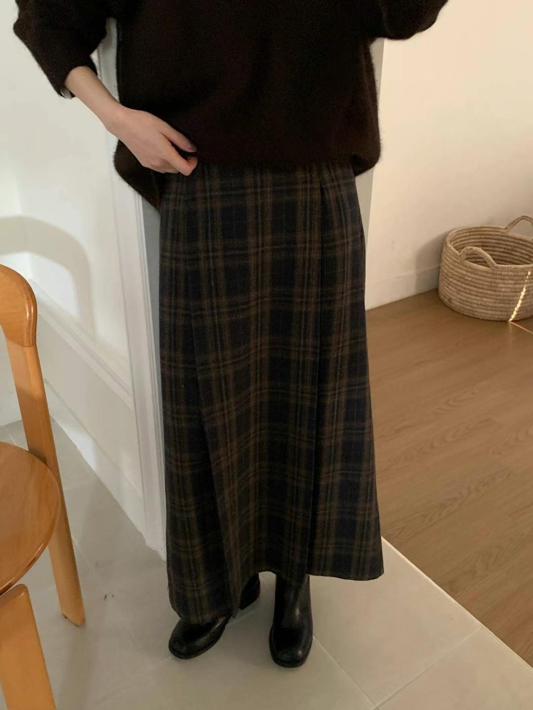 COME HERE直郵韓國代購女裝新款熱賣24秋冬人氣職業長裙COME HERE長裙