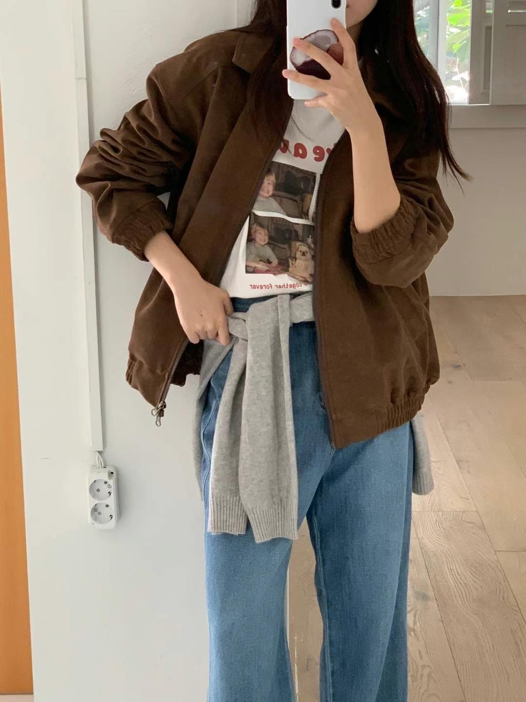 GAMGAK韓國直郵女裝新品熱賣時尚人氣24秋冬休閑職業夾克GAMGAK夾克