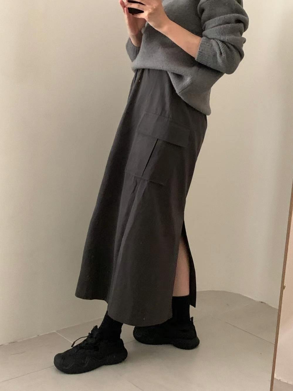 GAMGAK韓國直郵女裝新款休閑人氣推薦真品職業時尚熱賣長裙GAMGAK長裙