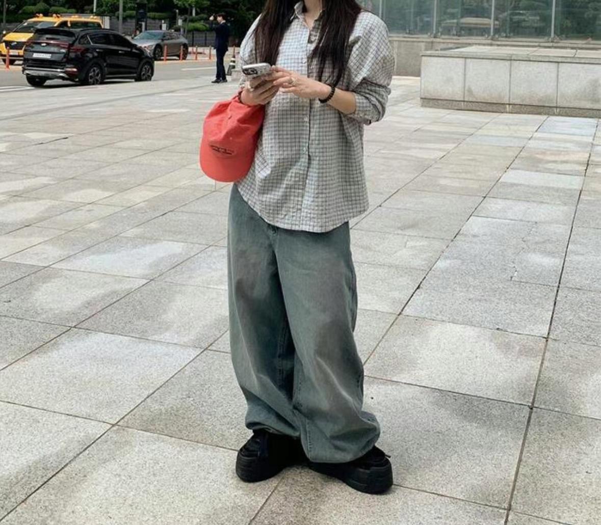 1one.chaser韓國直郵東大門代購女裝新品人氣時尚真品牛仔褲1one.chaser牛仔褲