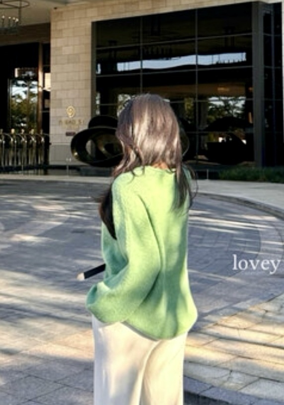 AVEC-OT韓國直郵東大門代購女裝新品推薦人氣真品針織衫圓領AVEC-OT針織衫