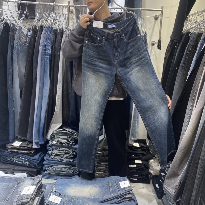 TRIPLE J韓國直郵東大門代購女裝新品時尚休閑推薦人氣牛仔褲TRIPLE J牛仔褲