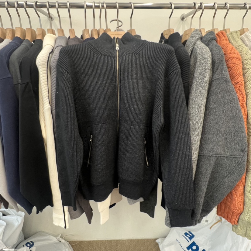 ECRU STANDARD韓國直郵東大門實拍女裝新品真品時尚毛衣拉鏈ECRU STANDARD-男裝毛衣圖色5