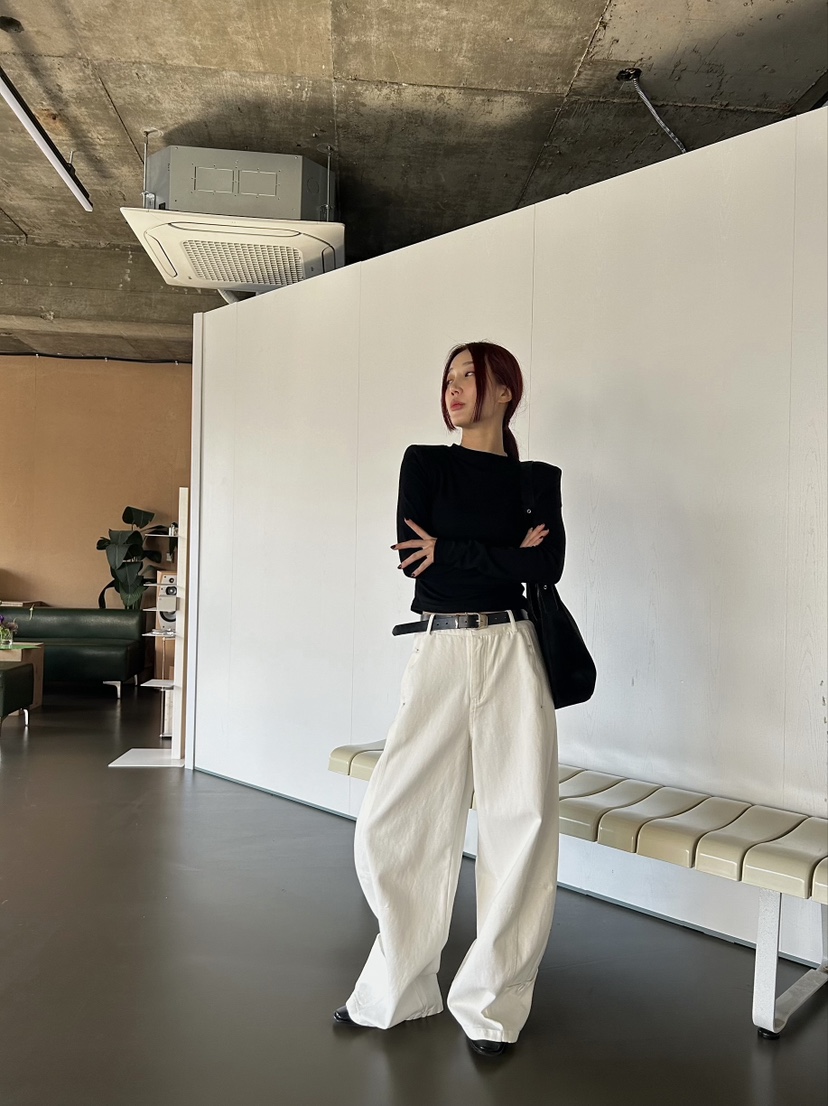 NAME VALUE韓國直郵女裝新品人氣職業休閑推薦時尚長袖T恤OVER NEAR長袖T恤