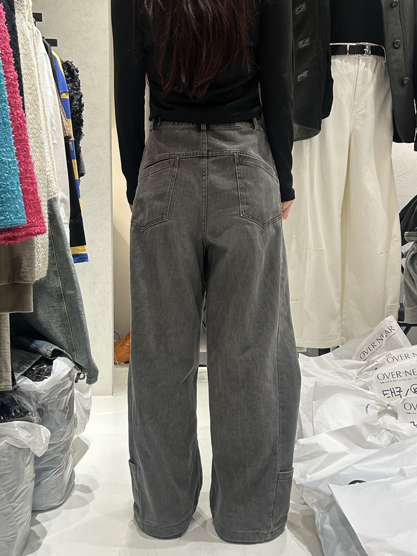 NAME VALUE直郵韓國代購女裝新品推薦時尚真品休閑褲含腰帶OVER NEAP休閑褲