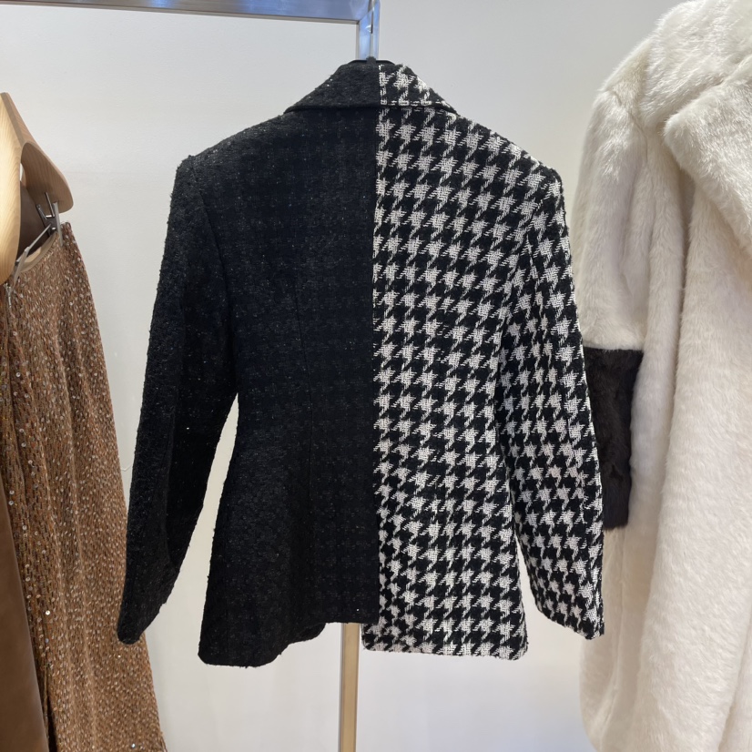 VAN NZILL韓國直郵東大門代購女裝新品休閑熱賣夾克粗花呢VAN NZILL夾克